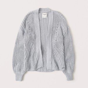 ABERCROMBIE PUFF SLEEVE CARDIGAN